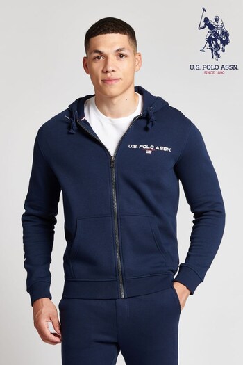 U.S. Polo wearing Assn. Mens Navy Blazer Sport Hoodie (U80426) | £65