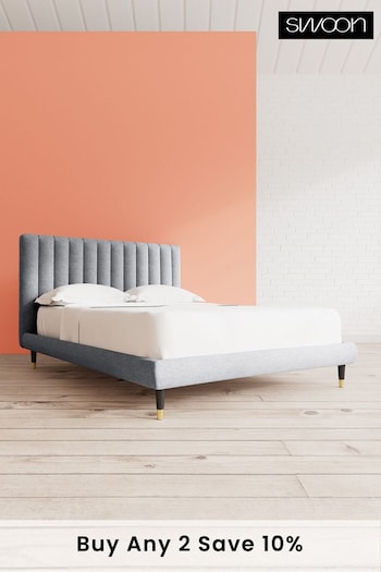 Swoon Soft Wool Light Grey Porlock Bed (U80527) | £1,179 - £1,289