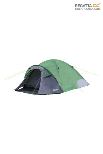 Regatta Green Kivu V3 Four Person Dome Tent (U80974) | £111