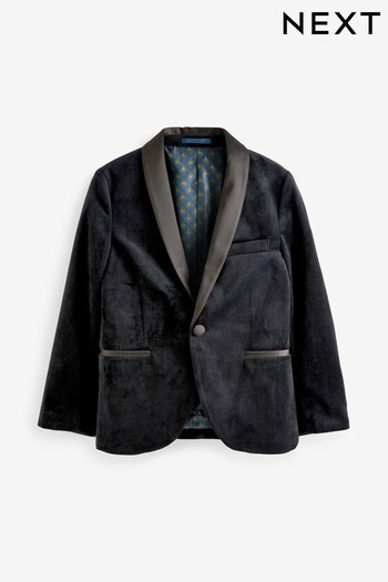 Black Velvet Blazer Jacket (3-16yrs) (U81041) | £52 - £58