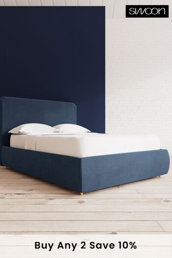 Swoon Smart Wool Indigo Blue Brockham Divan Bed (U81073) | £1,159 - £1,249