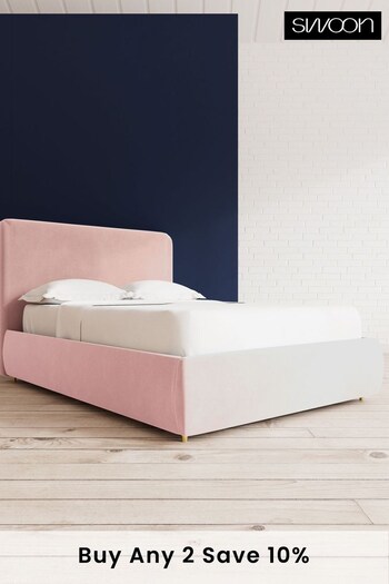 Swoon Easy Velvet Blush Pink Brockham Divan Bed (U81085) | £1,089 - £1,179