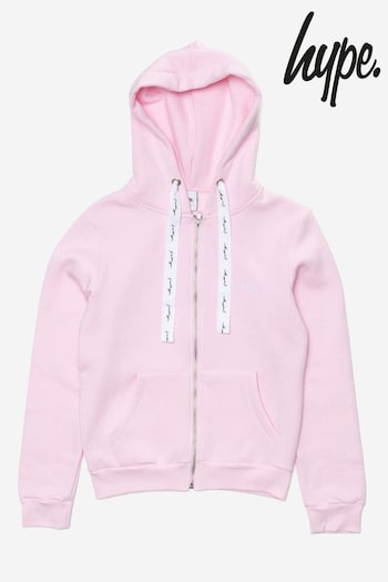 Hype. Womens Pink Scribble Zip Hoodie (U81135) | £75