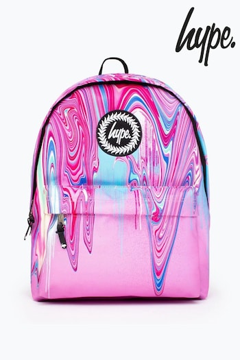 Hype. Pink Marble Drip Backpack (U81137) | £30
