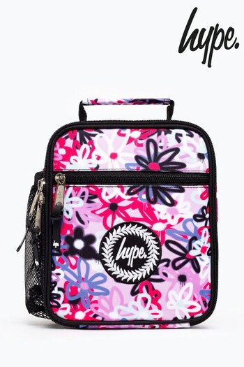 Hype. Purple Graffiti Flowers Lunch Box (U81187) | £18