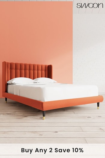 Swoon Soft Wool Burnt Orange Kipling Soft Wool Bed (U81269) | £1,259 - £1,369