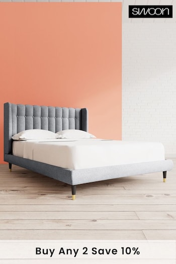 Swoon Soft Wool Light Grey Kipling Bed (U81270) | £1,259 - £1,369