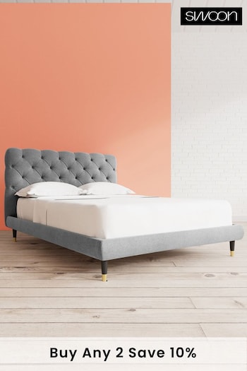Swoon Smart Wool Pepper Grey Burbage Bed (U81289) | £1,029 - £1,149
