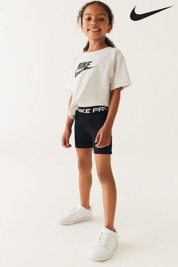 Nike Black Little Kids Pro Dri-FIT Shorts (U81302) | £22