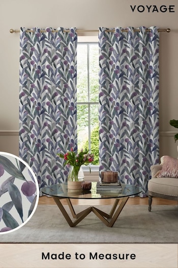 Voyage Violet Grey Enso Made to Measure Curtains (U81488) | £109