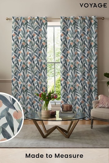 Voyage Mineral Blue Enso Made to Measure Curtains (U81515) | £109