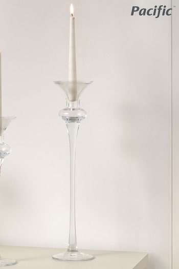 Pacific Clear Juliana Clear Large Glass Candlestick Holder (U81540) | £50