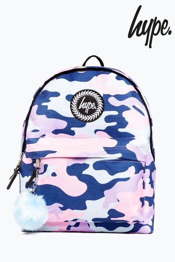 Hype. Pink Evie Camo Backpack (U81586) | £30