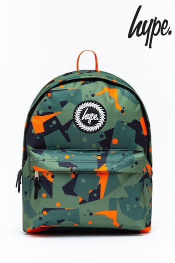 Hype. Green Geo Camo Backpack (U81596) | £30