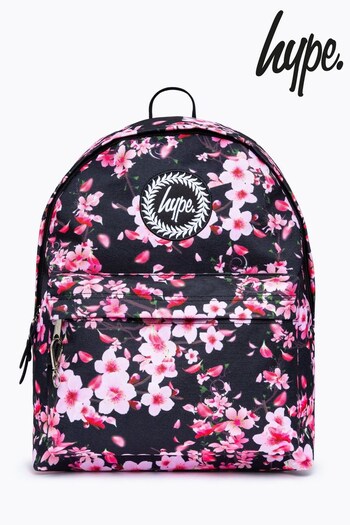 Hype. Pink Dark Floral Backpack (U81598) | £30