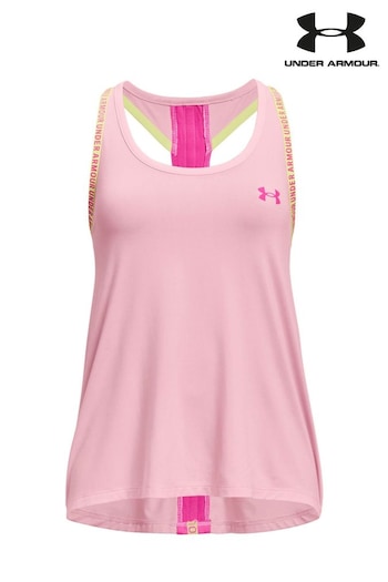 Under blk Armour Girls Youth Knockout Tank Top (U81663) | £24