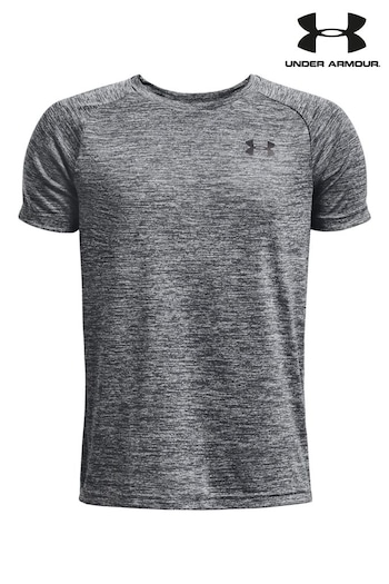 Under founder Armour Youth Grey Tech Short Sleeve T-Shirt (U81664) | £18