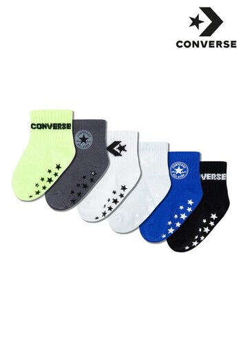 Converse summer Green Infant Socks 6 Pack (U81792) | £13
