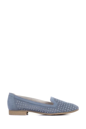 Pavers Blue Slip-On Embellished Loafers (U81910) | £38