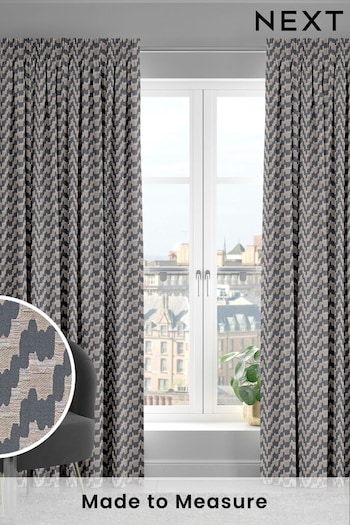 Grey Toro Made To Measure Curtains (U82006) | £100