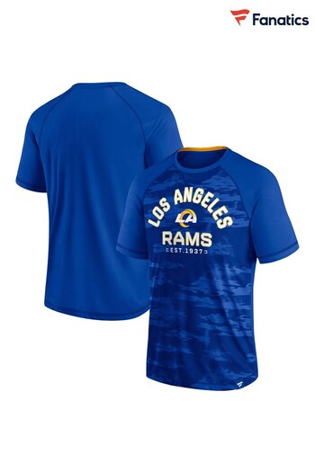 Fanatics Blue NFL Los Angeles Rams Iconic Defender Short Sleeves T-Shirt (U83095) | £30