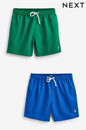 Cobalt Blue/Tennis Green 2 pack Swim Shorts (U83142) | £28