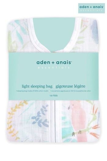 aden + anais™ Essentials Cotton Muslin 1.0 TOG Light Sleeping Bag Tropicalia (U83817) | £25