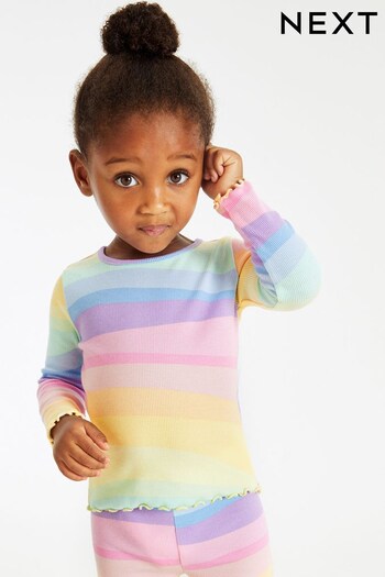 Rainbow T-Shirt Long Sleeve Rib T-Shirt (3mths-7yrs) (U83846) | £5 - £7