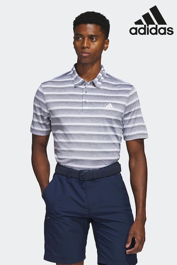 adidas Golf Two Colour Striped Polo Shirt (U83886) | £35