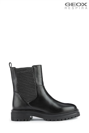 Geox Stars Iridea Black Boots (U84115) | £110