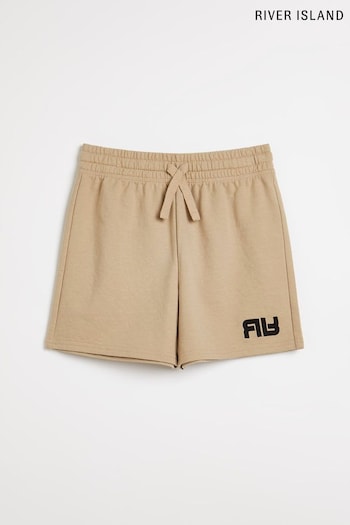 River Island Natural Boys RR Jersey Shorts (U84155) | £8