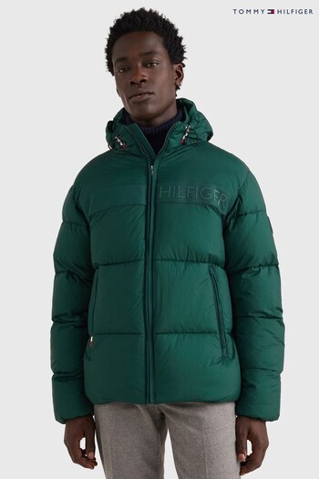 Tommy Hilfiger Green High Loft Puffer Jacket (U84295) | £300