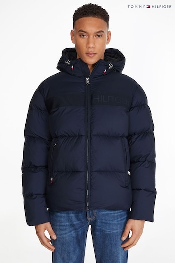 Tommy Hilfiger Blue High Loft Puffer Jacket (U84296) | £300