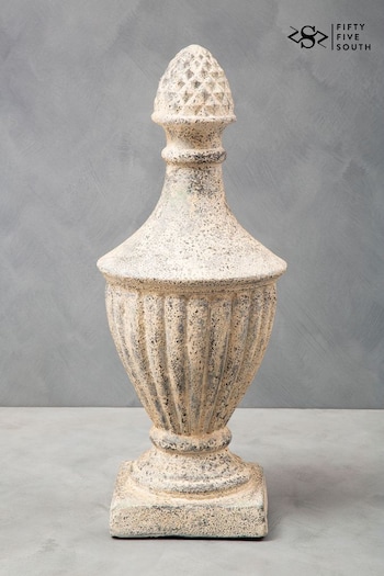 Fifty Five South Grey Complements Stone Effect Urn (U84309) | £62