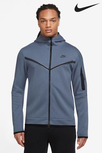 Nike Dark Blue Tech Fleece Zip Through Hoodie (U84339) | £110