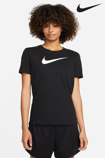 Nike Black DriFIT Swoosh TShirt (U84358) | £33