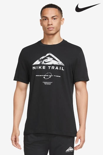 Nike Black Dri-FIT Trail Running T-Shirt (U84425) | £33