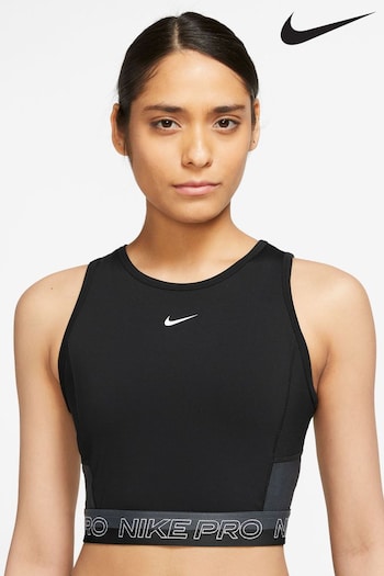 Nike Black Pro Dri-FIT Femme Cropped Vest (U84540) | £40