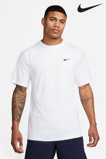 Nike White Dri-FIT UV Hyverse Training T-Shirt (U84545) | £35
