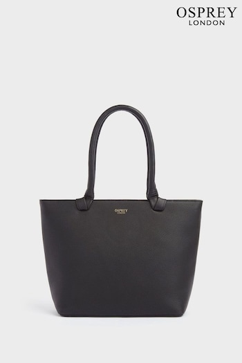 OSPREY LONDON Tan The Collier Leather Shoulder Tote Bag (U84549) | £115