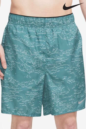 Nike Green Dri-FIT Run Division Challenger 5 Inch Lined Running Shorts (U84586) | £40