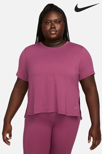 Nike Pink Curve Yoga Dri-FIT T-Shirt (U84679) | £33