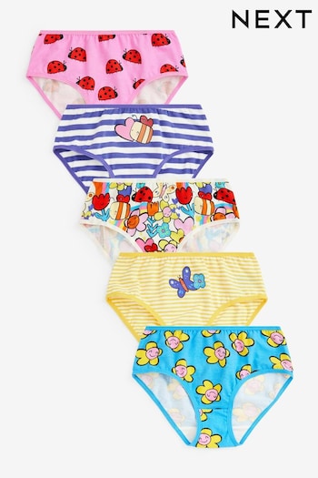 Blue/Pink/Yellow Character Briefs 5 Pack (1.5-16yrs) (U85066) | £9 - £11