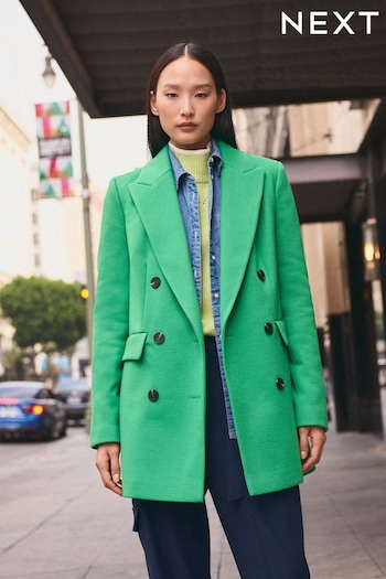 Green Double Breasted Blazer Coat (U85242) | £70