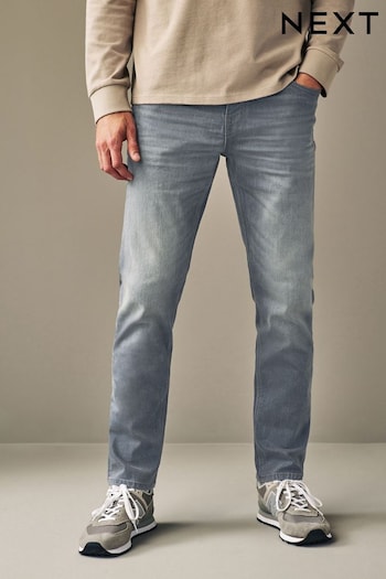Light Grey Slim Vintage Stretch Authentic Jeans (U85735) | £30