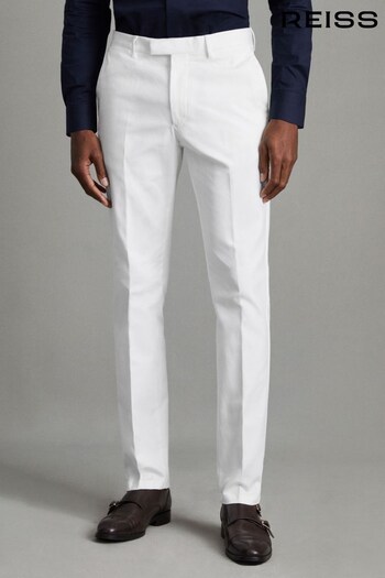 Reiss White Eastbury Slim Fit Chinos (U85924) | £95