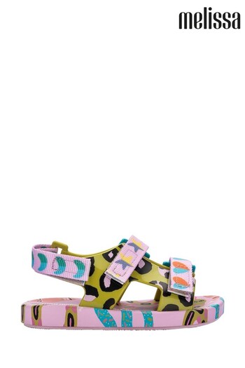 Melissa Pink Printed Double Strap Sandals (U86152) | £30