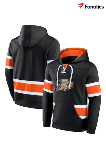 Fanatics Black Anaheim Ducks Branded Iconic NHL Exclusive Pullover Hoodie (U86200) | £70