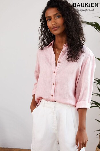 Baukjen Pink Helena Hemp Shirt (U86257) | £99