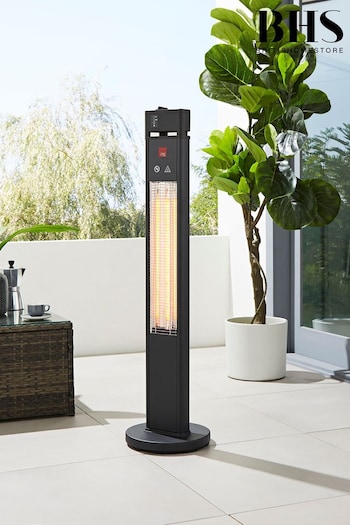 BHS Black Blaze Standing Patio 1600 Watt Outdoor Heater (U86352) | £240